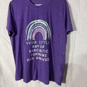 Purple Rainbow Tee – XXL – Sarcastic & Cute